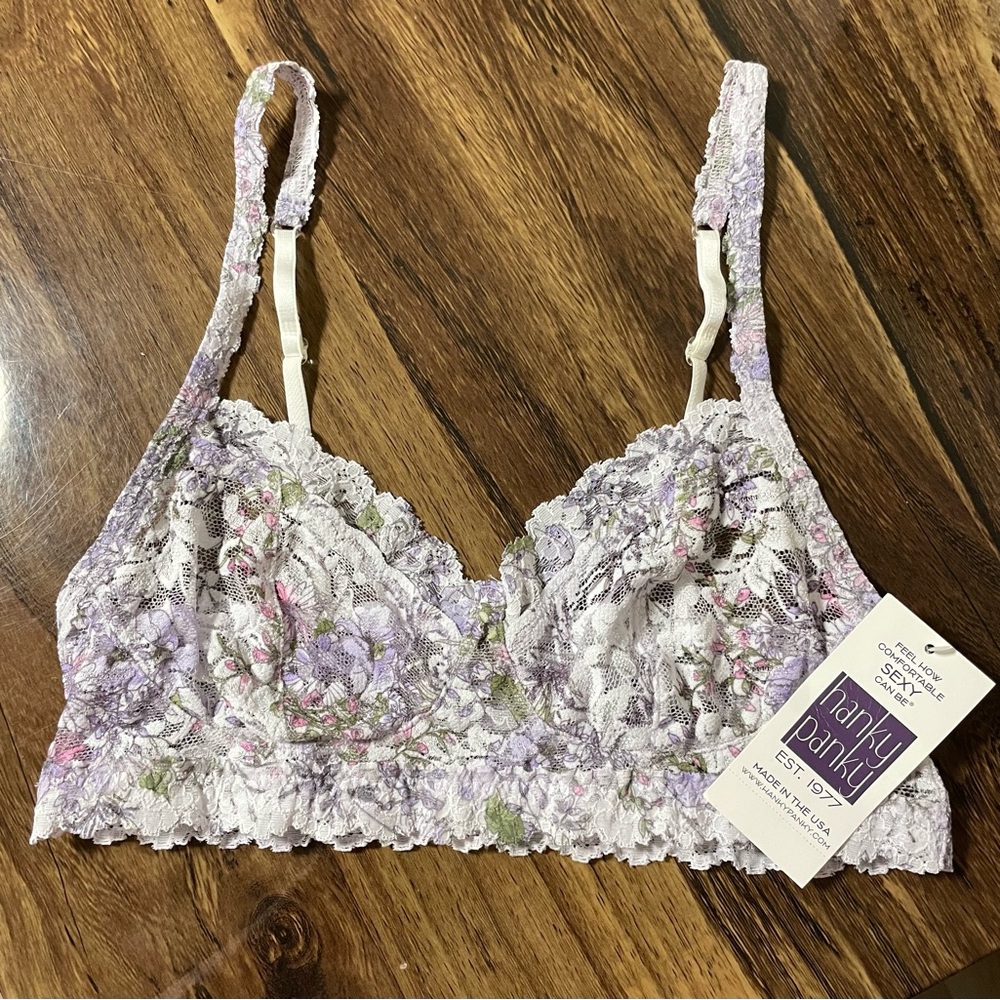 Hanky Panky Signature Lace Floral Lavender Bralette